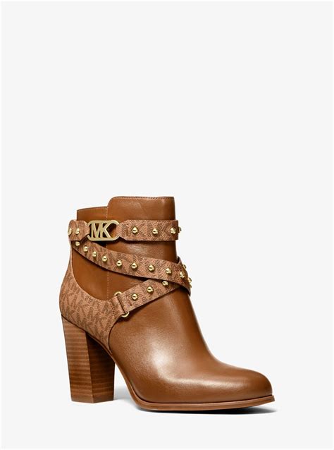 michael kors leather brandy boot|Michael Kors ankle boots sale.